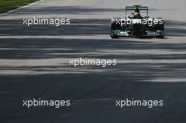 Lewis Hamilton (GBR) Mercedes AMG F1 W04. 06.09.2013. Formula 1 World Championship, Rd 12, Italian Grand Prix, Monza, Italy, Practice Day.