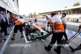 James Calado (GBR) Sahara Force India VJM06 Test Driver. 06.09.2013. Formula 1 World Championship, Rd 12, Italian Grand Prix, Monza, Italy, Practice Day.