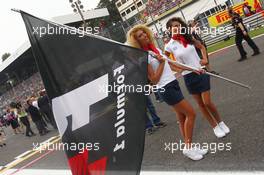 Grid girls. 08.09.2013. Formula 1 World Championship, Rd 12, Italian Grand Prix, Monza, Italy, Race Day.