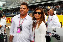 Ronaldo (BRA) Former Football Player on the grid. 08.09.2013. Formula 1 World Championship, Rd 12, Italian Grand Prix, Monza, Italy, Race Day.