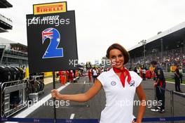 Grid girl. 08.09.2013. Formula 1 World Championship, Rd 12, Italian Grand Prix, Monza, Italy, Race Day.