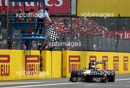 Sebastian Vettel (GER), Red Bull Racing  08.09.2013. Formula 1 World Championship, Rd 12, Italian Grand Prix, Monza, Italy, Race Day.