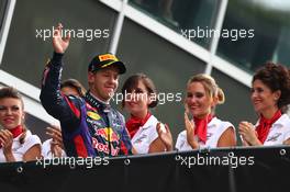 1st place Sebastian Vettel (GER) Red Bull Racing. 08.09.2013. Formula 1 World Championship, Rd 12, Italian Grand Prix, Monza, Italy, Race Day.