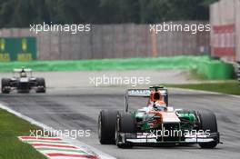 Adrian Sutil (GER) Sahara Force India VJM06. 08.09.2013. Formula 1 World Championship, Rd 12, Italian Grand Prix, Monza, Italy, Race Day.
