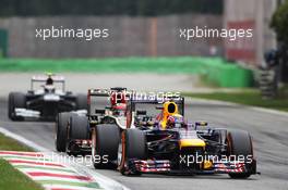 Mark Webber (AUS) Red Bull Racing RB9. 08.09.2013. Formula 1 World Championship, Rd 12, Italian Grand Prix, Monza, Italy, Race Day.