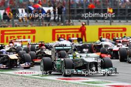 Nico Rosberg (GER) Mercedes AMG F1 W04. 08.09.2013. Formula 1 World Championship, Rd 12, Italian Grand Prix, Monza, Italy, Race Day.