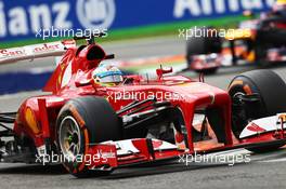 Fernando Alonso (ESP) Ferrari F138. 08.09.2013. Formula 1 World Championship, Rd 12, Italian Grand Prix, Monza, Italy, Race Day.