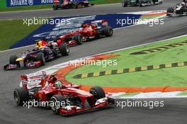 Felipe Massa (BRA) Ferrari F138. 08.09.2013. Formula 1 World Championship, Rd 12, Italian Grand Prix, Monza, Italy, Race Day.