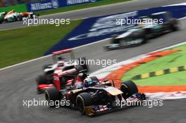 Jean-Eric Vergne (FRA) Scuderia Toro Rosso STR8. 08.09.2013. Formula 1 World Championship, Rd 12, Italian Grand Prix, Monza, Italy, Race Day.