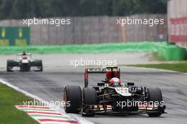 Romain Grosjean (FRA) Lotus F1 E21. 08.09.2013. Formula 1 World Championship, Rd 12, Italian Grand Prix, Monza, Italy, Race Day.