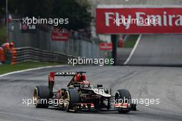 Kimi Raikkonen (FIN) Lotus F1 E21. 08.09.2013. Formula 1 World Championship, Rd 12, Italian Grand Prix, Monza, Italy, Race Day.