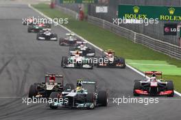 Lewis Hamilton (GBR) Mercedes AMG F1 W04. 08.09.2013. Formula 1 World Championship, Rd 12, Italian Grand Prix, Monza, Italy, Race Day.