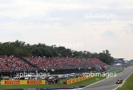 Jules Bianchi (FRA), Marussia Formula One Team  and Max Chilton (GBR), Marussia F1 Team  08.09.2013. Formula 1 World Championship, Rd 12, Italian Grand Prix, Monza, Italy, Race Day.