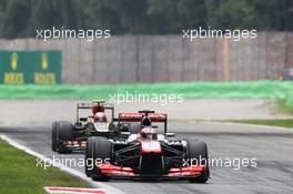 Jenson Button (GBR) McLaren MP4-28. 08.09.2013. Formula 1 World Championship, Rd 12, Italian Grand Prix, Monza, Italy, Race Day.