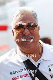 Dr. Vijay Mallya (IND) Sahara Force India F1 Team Owner. 07.09.2013. Formula 1 World Championship, Rd 12, Italian Grand Prix, Monza, Italy, Qualifying Day.