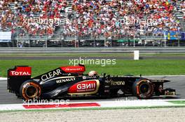 Romain Grosjean (FRA) Lotus F1 E21. 07.09.2013. Formula 1 World Championship, Rd 12, Italian Grand Prix, Monza, Italy, Qualifying Day.