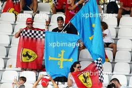 Ferrari and Fernando Alonso (ESP) Ferrari fans. 07.09.2013. Formula 1 World Championship, Rd 12, Italian Grand Prix, Monza, Italy, Qualifying Day.