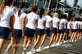 Grid girls. 07.09.2013. Formula 1 World Championship, Rd 12, Italian Grand Prix, Monza, Italy, Qualifying Day.