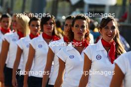 Grid girls. 07.09.2013. Formula 1 World Championship, Rd 12, Italian Grand Prix, Monza, Italy, Qualifying Day.