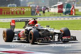 Romain Grosjean (FRA) Lotus F1 E21. 07.09.2013. Formula 1 World Championship, Rd 12, Italian Grand Prix, Monza, Italy, Qualifying Day.