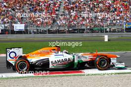 Adrian Sutil (GER) Sahara Force India VJM06. 07.09.2013. Formula 1 World Championship, Rd 12, Italian Grand Prix, Monza, Italy, Qualifying Day.