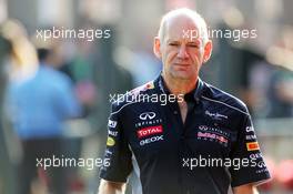 Adrian Newey (GBR) Red Bull Racing Chief Technical Officer. 07.09.2013. Formula 1 World Championship, Rd 12, Italian Grand Prix, Monza, Italy, Qualifying Day.