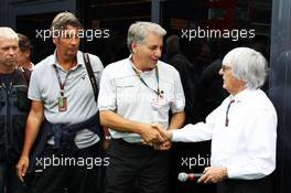 Bernie Ecclestone (GBR) CEO Formula One Group (FOM) with Franco Scandinaro. 08.09.2013. Formula 1 World Championship, Rd 12, Italian Grand Prix, Monza, Italy, Race Day.