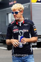 Sebastian Vettel (GER) Red Bull Racing. 08.09.2013. Formula 1 World Championship, Rd 12, Italian Grand Prix, Monza, Italy, Race Day.