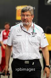 Ross Brawn (GBR) Mercedes AMG F1 Team Principal. 08.09.2013. Formula 1 World Championship, Rd 12, Italian Grand Prix, Monza, Italy, Race Day.