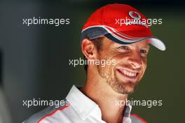 Jenson Button (GBR) McLaren. 05.09.2013. Formula 1 World Championship, Rd 12, Italian Grand Prix, Monza, Italy, Preparation Day.