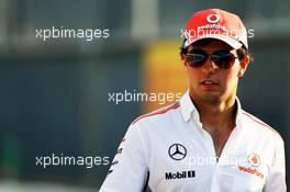 Sergio Perez (MEX) McLaren. 05.09.2013. Formula 1 World Championship, Rd 12, Italian Grand Prix, Monza, Italy, Preparation Day.