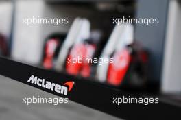 McLaren logo. 05.09.2013. Formula 1 World Championship, Rd 12, Italian Grand Prix, Monza, Italy, Preparation Day.