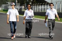 Esteban Gutierrez (MEX) Sauber walks the circuit. 05.09.2013. Formula 1 World Championship, Rd 12, Italian Grand Prix, Monza, Italy, Preparation Day.