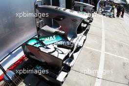 Mercedes AMG F1 W04 front wings. 05.09.2013. Formula 1 World Championship, Rd 12, Italian Grand Prix, Monza, Italy, Preparation Day.