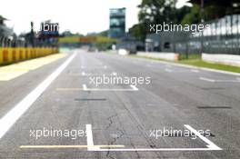 Grid hatchings. 05.09.2013. Formula 1 World Championship, Rd 12, Italian Grand Prix, Monza, Italy, Preparation Day.
