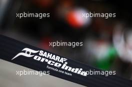 Sahara Force India F1 Team logo. 05.09.2013. Formula 1 World Championship, Rd 12, Italian Grand Prix, Monza, Italy, Preparation Day.
