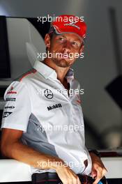 Jenson Button (GBR) McLaren. 05.09.2013. Formula 1 World Championship, Rd 12, Italian Grand Prix, Monza, Italy, Preparation Day.