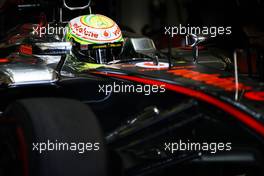 Sergio Perez (MEX) McLaren MP4-28. 08.02.2013. Formula One Testing, Day Four, Jerez, Spain.