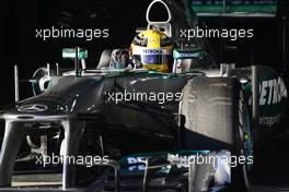 Lewis Hamilton (GBR) Mercedes AMG F1 W04. 08.02.2013. Formula One Testing, Day Four, Jerez, Spain.