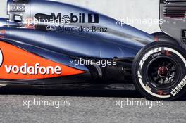 McLaren MP4-28 exhaust. 08.02.2013. Formula One Testing, Day Four, Jerez, Spain.