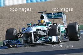 Lewis Hamilton (GBR) Mercedes AMG F1 W04. 08.02.2013. Formula One Testing, Day Four, Jerez, Spain.