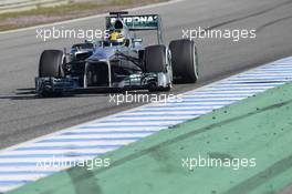 Lewis Hamilton (GBR) Mercedes AMG F1 W04. 08.02.2013. Formula One Testing, Day Four, Jerez, Spain.