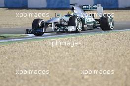Nico Rosberg (GER) Mercedes AMG F1 W04. 08.02.2013. Formula One Testing, Day Four, Jerez, Spain.