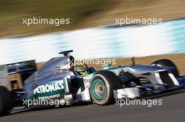 Lewis Hamilton (GBR) Mercedes AMG F1 W04. 08.02.2013. Formula One Testing, Day Four, Jerez, Spain.
