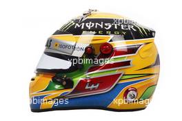 The helmet of Lewis Hamilton (GBR) Mercedes AMG F1. 07.02.2013. Formula One Testing, Day Three, Jerez, Spain.