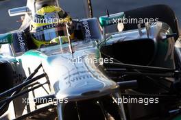 Nico Rosberg (GER) Mercedes AMG F1 W04. 07.02.2013. Formula One Testing, Day Three, Jerez, Spain.