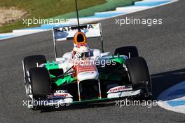 Paul di Resta (GBR) Sahara Force India VJM06. 05.02.2013. Formula One Testing, Day One, Jerez, Spain.