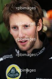 Romain Grosjean (FRA) Lotus F1 Team. 05.02.2013. Formula One Testing, Day One, Jerez, Spain.