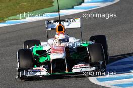 Paul di Resta (GBR) Sahara Force India VJM06. 05.02.2013. Formula One Testing, Day One, Jerez, Spain.