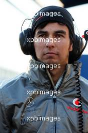 Sergio Perez (MEX) McLaren. 05.02.2013. Formula One Testing, Day One, Jerez, Spain.